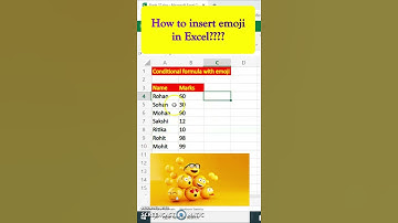 Conditional formula with emoji | How to insert emoji in excel | excel tutorial | #shorts