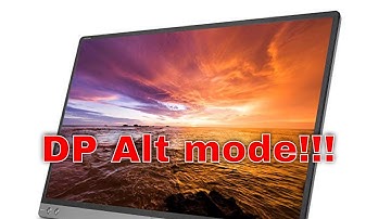 ASUS ZenScreen device does not support DP Alt mode