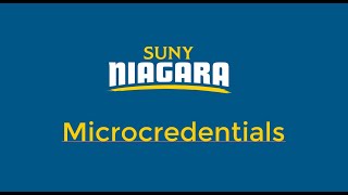 Microcredentials at SUNY Niagara
