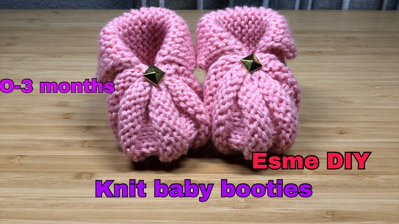 youtube knitting baby booties