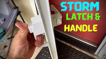 How to replace a storm door latch and handle