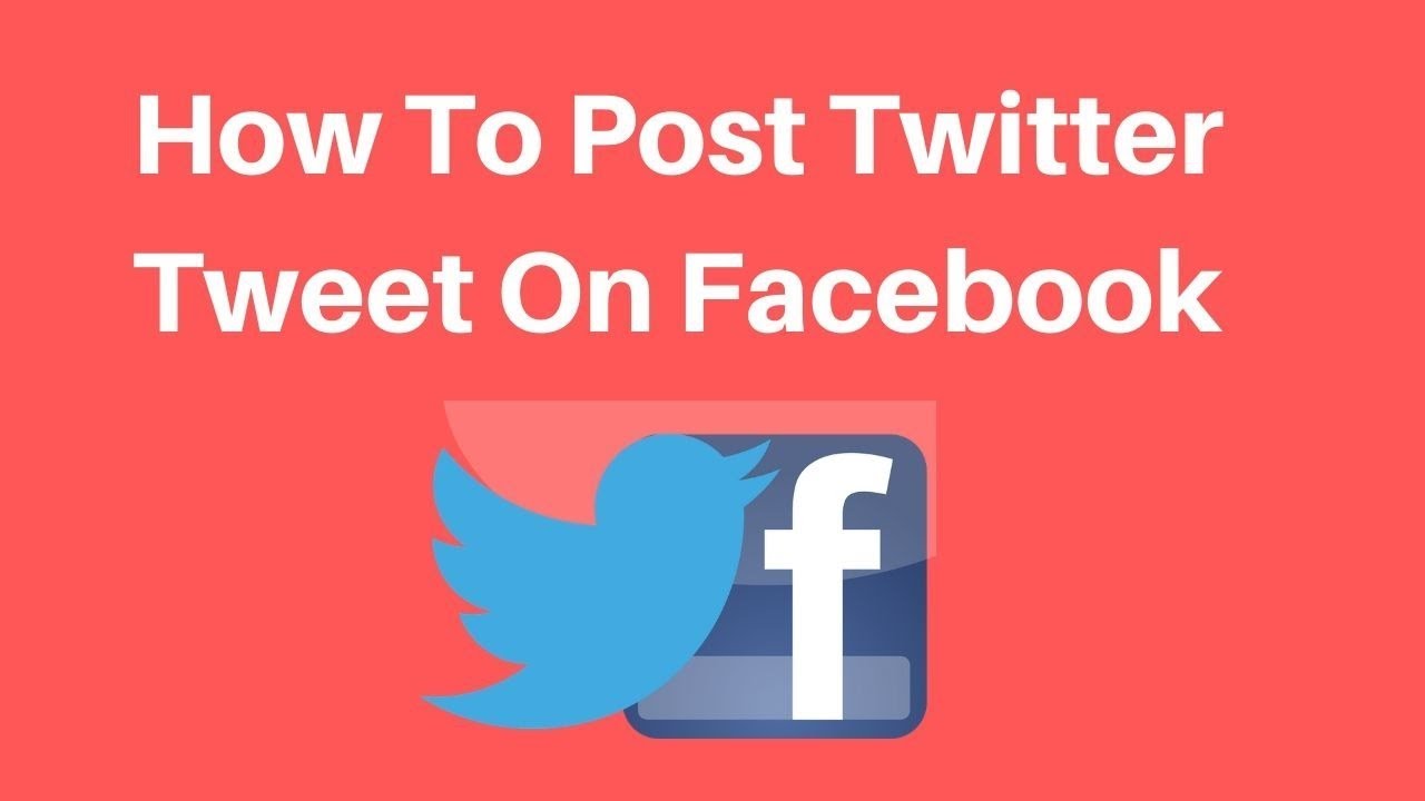 How to post twitter tweet on facebook YouTube