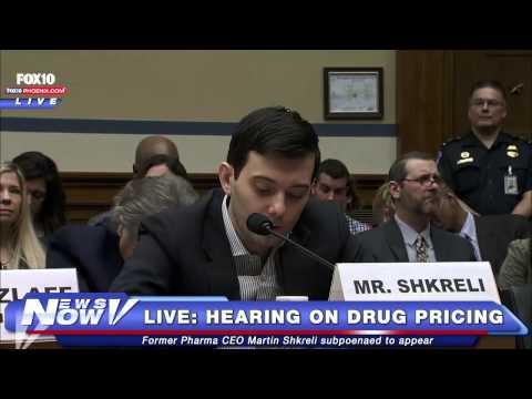 FNN: Martin Shkreli Appears at House Hearing on Drug Pricing, Refuses to Answer Questions