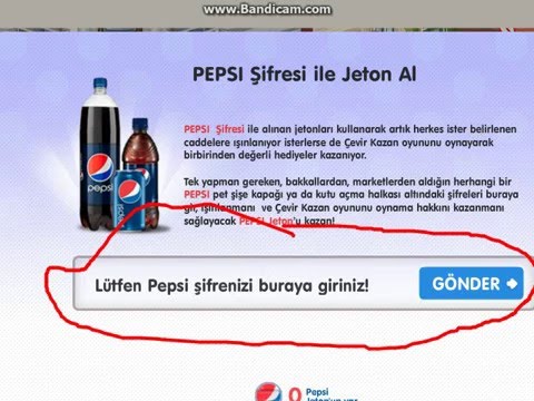 pepsi kodu nasil alinir youtube