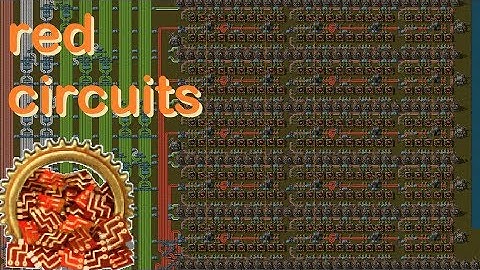 MASSIVE -red circuits- production, belt based Factorio