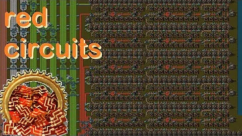 MASSIVE -red circuits- production, belt based Factorio