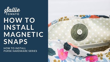 How to Install a Magnetic Snap