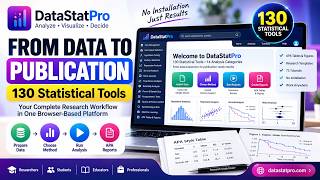 DataStatPro Demo: 130 Statistical Tools for Research & APA Reporting