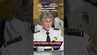 NOPD Superintendent appealing with inmate who was mistakenly released from OPSO custody