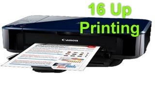 Canon Pixma Mg3170 - 16 Up Printing - Preview