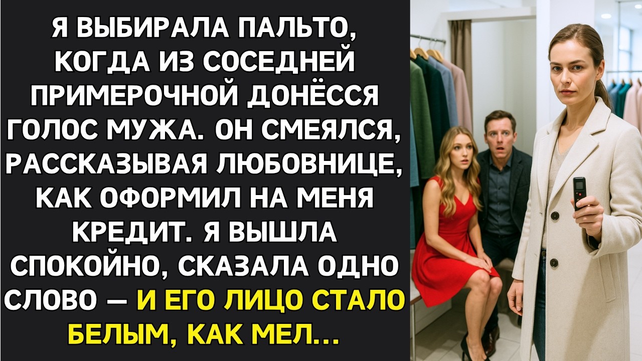 Из соседней кабинки в магазине услышала голос мужа: Она ничего не поймёт, я оформил кредит на её имя