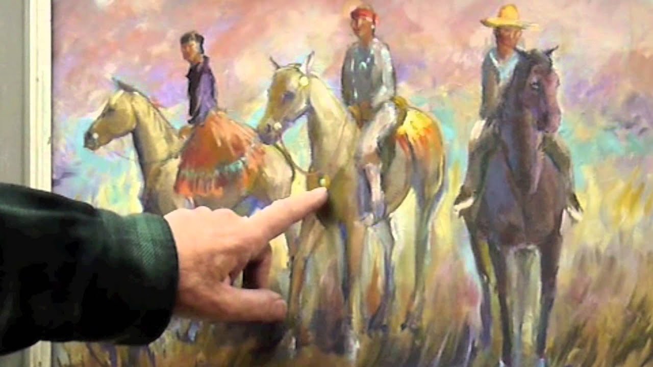 Three Riders, A Western Painting by American Artist Gary Gist - YouTube