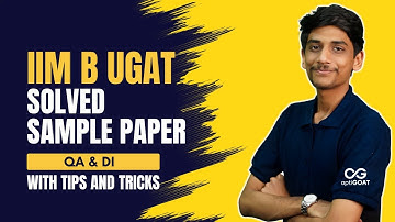 IIM B UGAT - Quantitative Ability & Data Interpretation | Solved Sample Paper | #iimbangaloreug