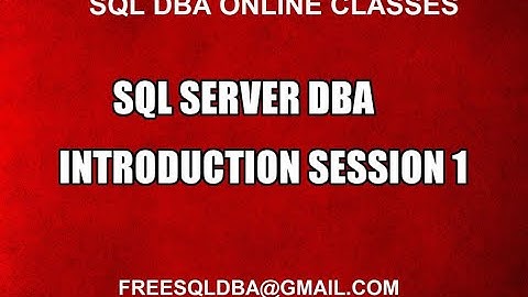 Sql Server Introduction Session 1