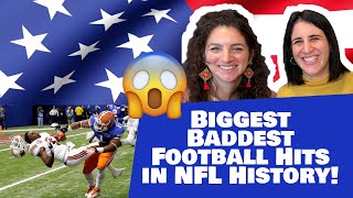 Italian friends react to Biggest Baddest Football Hits in NFL History!