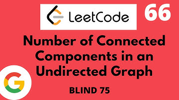 Leetcode 323. Number of Connected Components in an Undirected Graph (Find Union Python)