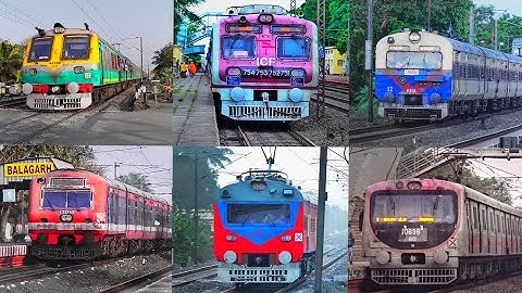 [7 in 1] Multicolored Unique Different Model & Liveries Speedy EMU-MEMU-DEMU Trains | Indian Railway