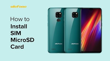 How to Install SIMµSD Card on Ulefone Note 7/7P/7T