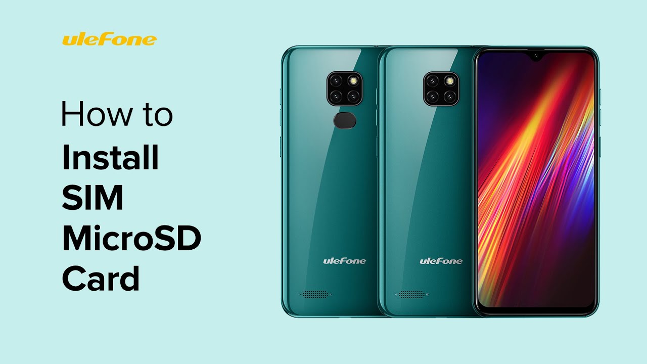 How to Install SIM&microSD Card on Ulefone Note 7/7P/7T - YouTube