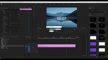 How to create a simple countdown timer in adobe premiere pro