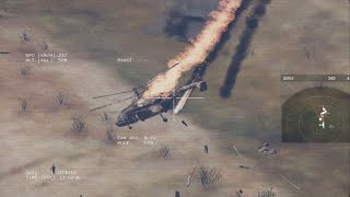 In Donbas, Bayraktar TB2 Drone destroyed Russian Attack Helicopters flying in the air - Arma 3