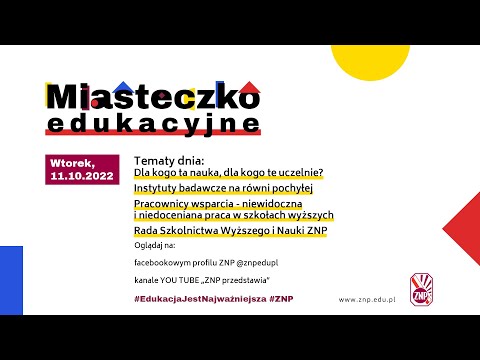 Miasteczko edukacyjne dzień czwarty (11.10): Konferencja prasowa ZNP