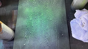 Learn to spray paint More experiments with rain affect art￼