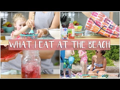 WHAT I EAT IN A DAY - HEALTHY BEACH SNACKS!