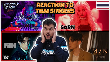 REACTION TO THAI SINGERS: Golf Pichaya/ MIN-ไม่รักไม่ได้ /SORN-Sharp Objects /KIN-อยู่คนเดียวมันเหงา