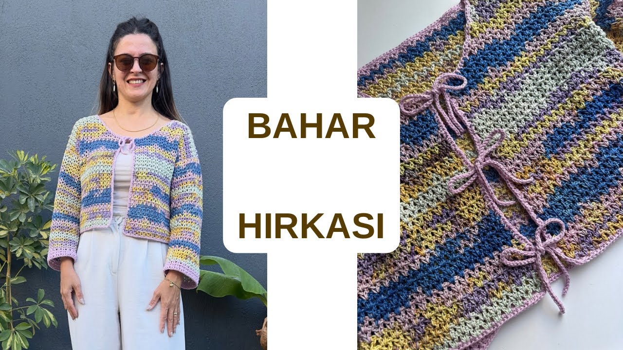 BU HIRKA ÇOK KOLAY 🌸 KISA SÜREDE YAPABİLECEĞİNİZ RENKLİ BAHAR HIRKASI YAPIYORUZ 🧶 #knitting
