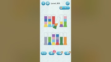 water sort puzzle game level 896 numpuz android iOS games funny gaming new level mobile game