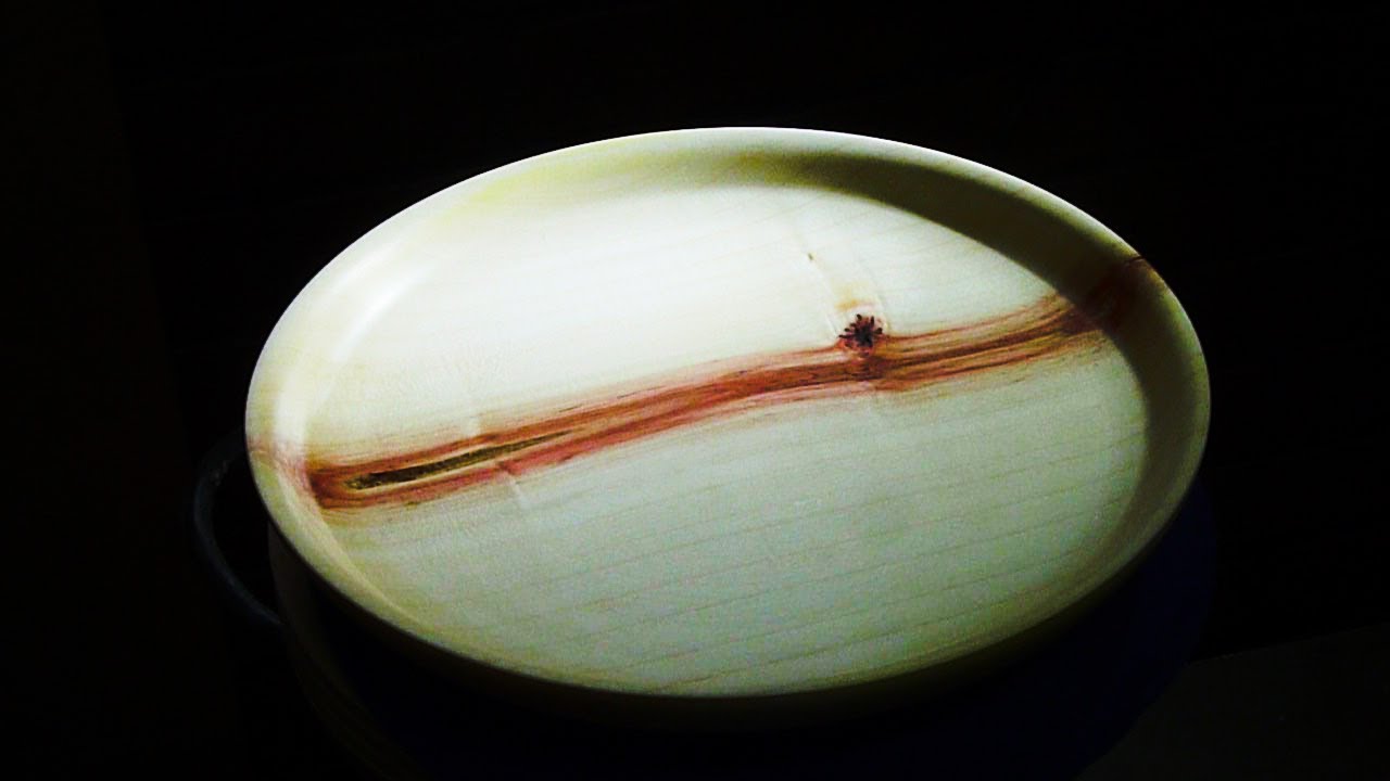 Woodturning a Box Elder Plate