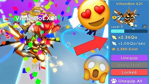 Crafting HeroBot X19 in Clicker Simulator