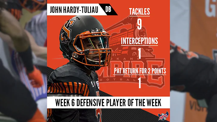 Week 6 Defensive Player of the Week| John Hardy-Tu...