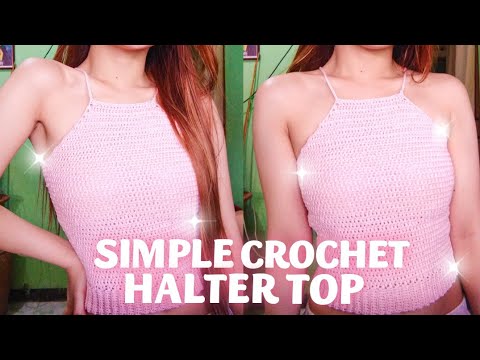 Easy Crochet Top | Crochet Halter Top | Crochet Tutorial for Beginners ...