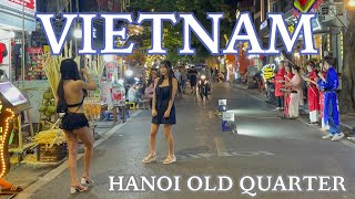 Hanoi Old Quarter | Vietnam Nightlife Walking Tour 2024