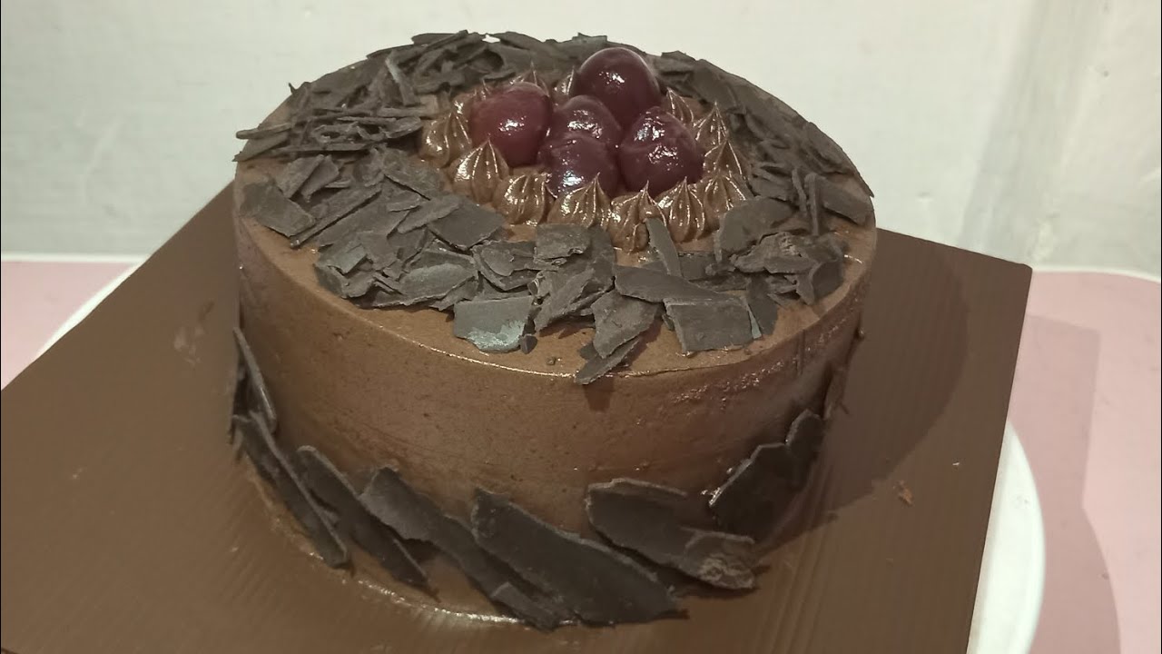 BLACK FOREST CAKE | SPONGE CAKE TANPA PENGEMBANG DAN EMULSIFIER