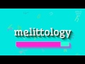 How to say "melittology"! (High Quality Voices)