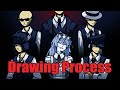 Mafioso and Eunoia- Frozen Soul (Dream Game) Drawing Process | マフィオソとエウノイア「フローゼンソール」・イラスト