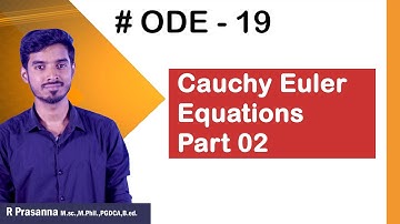 ODE 19 - Cauchy Euler Equations -Part 02 #ias  #upscoptional