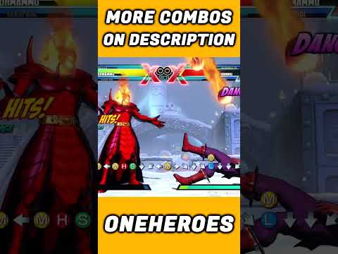 😈DORMAMMU COMBO INTO TASKMASTER FEAT.DEADPOOL!💀🤪 #shorts #umvc3 #ultimatemarvelvscapcom3 #mvc3