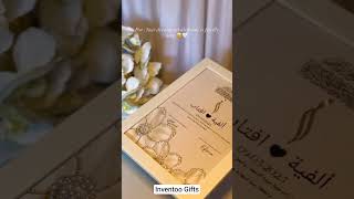 ✨Pearl work se saja hua elegant Nikah Frame ”#NikahFrame #InventooGifts #NikahGift #IslamicGift