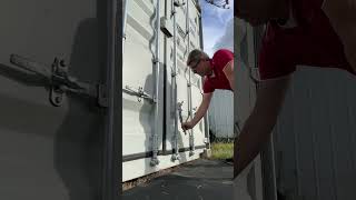 How to open our shipping container!
