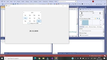 #20 Visual C#  || MonthCalendar Control || Hindi
