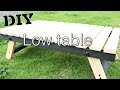 【DIY】How to make a low table｜キャンプにも使える折りたたみローテーブル作り　#26