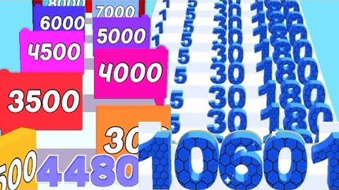 10 Minutes Satisfying Additional Math Gameplay - Merge Numbers Run Vs Number Rush 2048 | All Levels