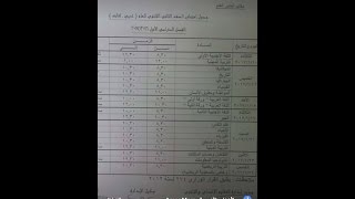 جدول امتحانات الصف الثاني الثانوي لعام 2016-2017 أدارة جنوب الجيزة انصح بتكبير الفيديو