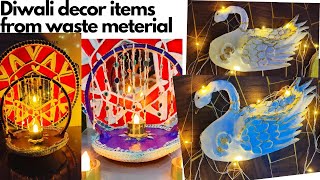 Wow..Expensive decor items from waste meterial..🥰kabad se banaya diwali ke liye decor..🥰