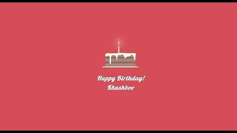 Animated Birthday Cake | Source Code | Binary Balls