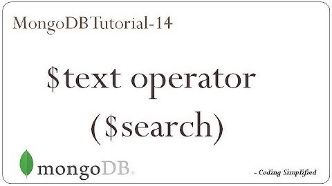 MongoDB Tutorial: 14 - $text query operator